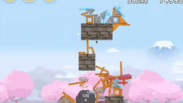 Angry Birds Fuji TV: Sakura Ninja Level 1 смотреть онлайн