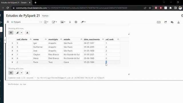 BIG DATA - MANIPULAÇÕES DE DADOS COM WINDOW FUNCTION [rank, dense_rank, percent_rank] смотреть онлайн