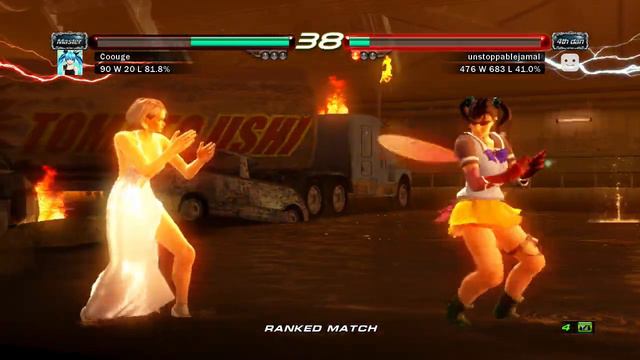 161 - Tekken 6 - Coouge (Anna Williams) Vs Unstoppablejamal (Xiaoyu)