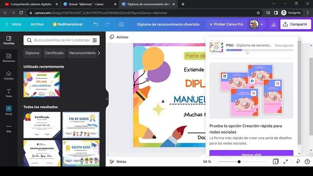 Cómo crear un diploma con CANVA ? #certificate #design #like #trending #education #educação #love смотреть онлайн