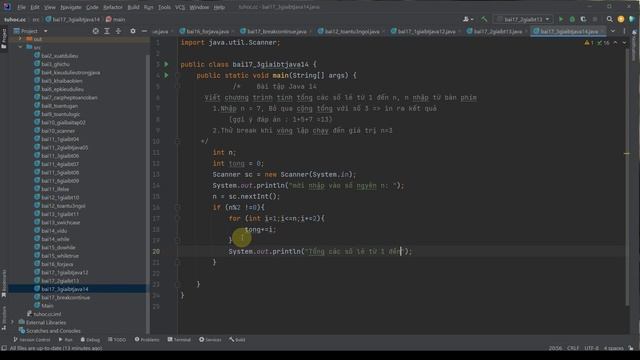 17.3 giải bài tập java 14 break, continue trong java - java dễ hiểu nhất cho người mới смотреть онлайн