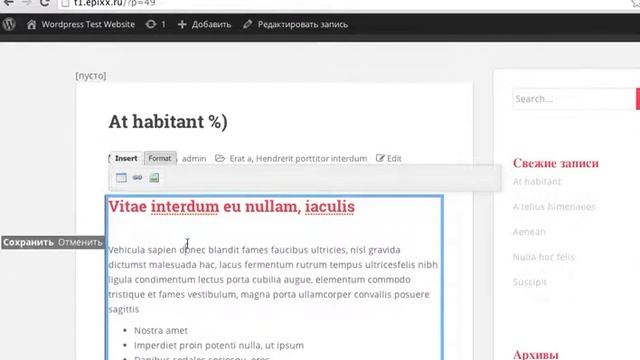 Wordpress - Front-end editor смотреть онлайн