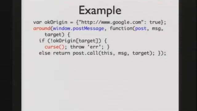 CERIAS Security: Security of JavaScript in a Browser Environment 3/4 смотреть онлайн