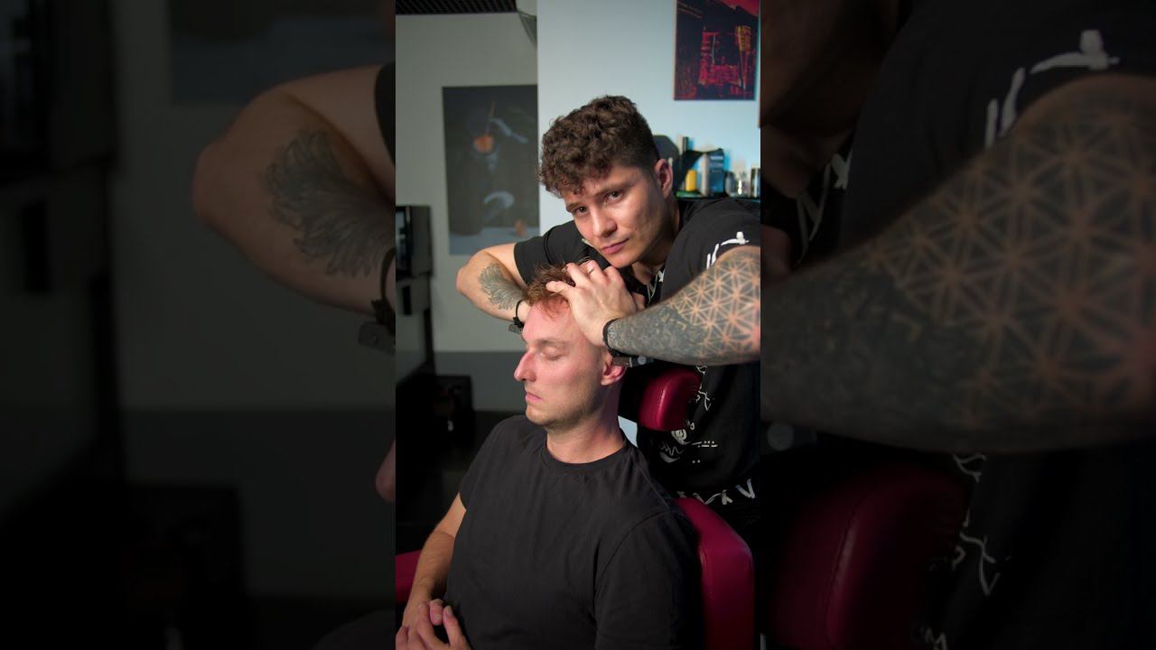 Head Massage Asmr In Barbershop