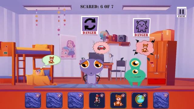 Scare Monster Memory Card Game - Gameplay смотреть онлайн