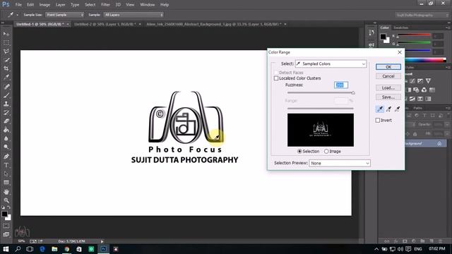 Select precisely any object using Color Range tool in Photoshop CC смотреть онлайн