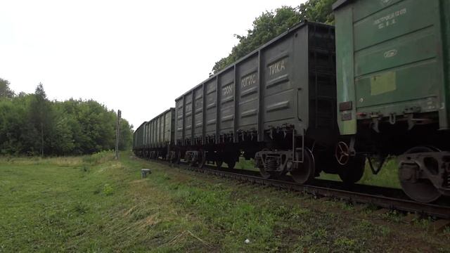 ЧМЭ3-5660 с полувагонами на линии Голутвин - Озёры смотреть онлайн