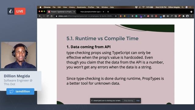 TS Meetup #5.5 - Dillion Megida - PropTypes vs TypeScript смотреть онлайн
