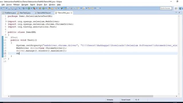Create and Run xml(TestNG xml) File Manually in Selenium WebDriver смотреть онлайн