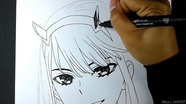 Master Anime LINE ART using only 1 PEN - No Timelapse Drawing Tutorial смотреть онлайн