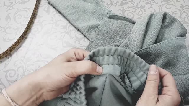 Как обработать пояс на трикотажных штанах смотреть онлайн