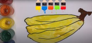 Рисование Банан для детей