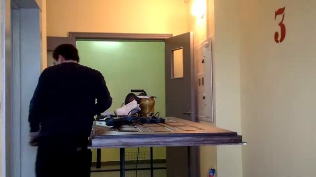 Реставрация металлической двери, ремонт входной двери смотреть онлайн