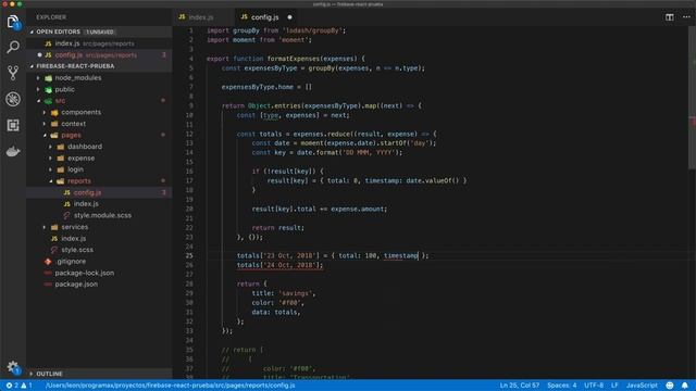 App con React y Firebase: Gráficas con react-vis parte 2 смотреть онлайн