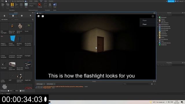 Roblox Studio | How to make a simple flashlight (2021) смотреть онлайн