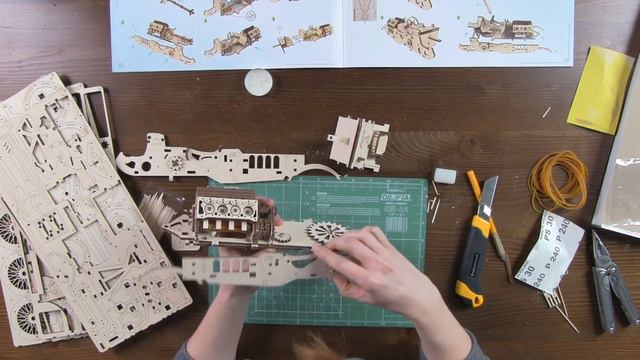 Ugears U-9 Grand Prix Car | Part-6 Assembly of Steering Linkage, Radiator, Side Panels | STEM Box смотреть онлайн