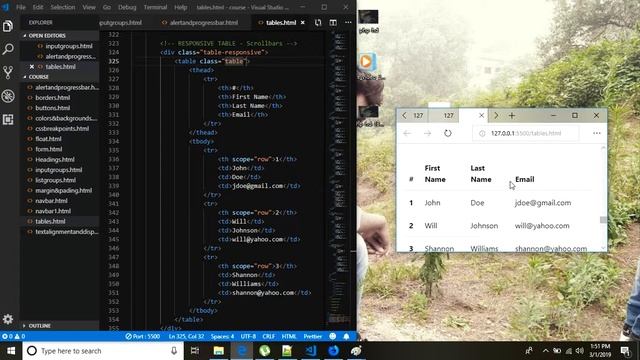 Bootstrap In Hindi || Tables & Pagination смотреть онлайн
