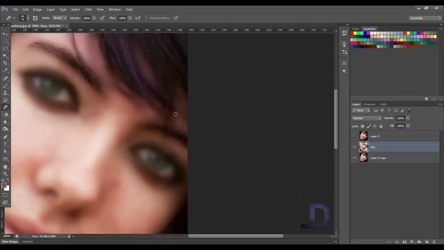 Photoshop Tutorial : How to retouch skin in Photoshop cs6 смотреть онлайн