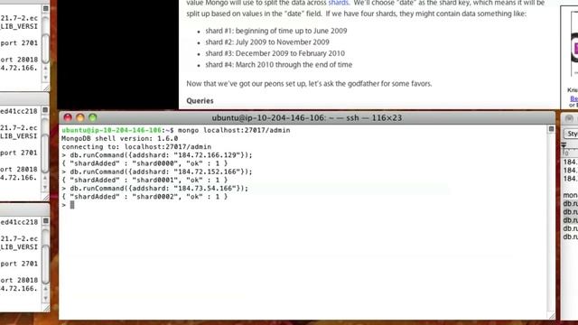 Sharding in MongoDB 1.6.0 смотреть онлайн