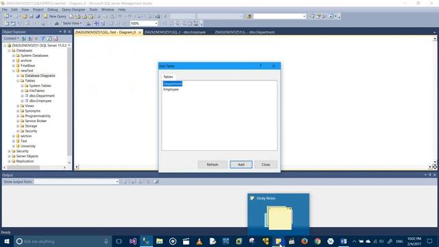 Creating DataBase Diagram with Foreign Key SQL Express 2012 смотреть онлайн