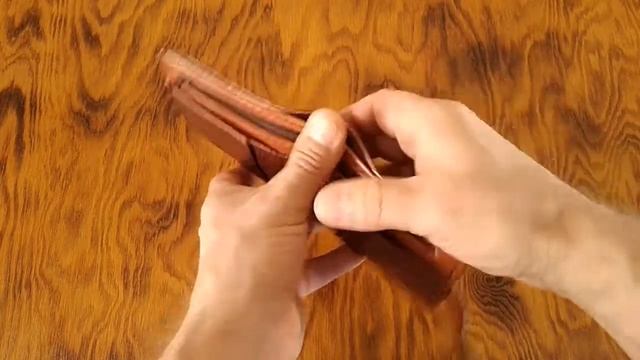 Бифолд с отделом на молнии / Ручная работа / Bifold with zipped compartment / смотреть онлайн