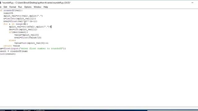 Python Examples: Roundoff with more than 1 decimal place смотреть онлайн