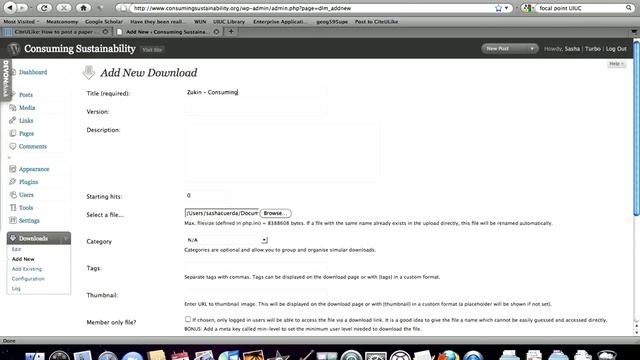 How to Upload Files to Wordpress Blog using Download Manager смотреть онлайн