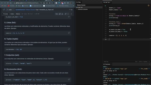 CURSO DE PYTHON DETALLADO - Cap 1 Variables y Tipos смотреть онлайн