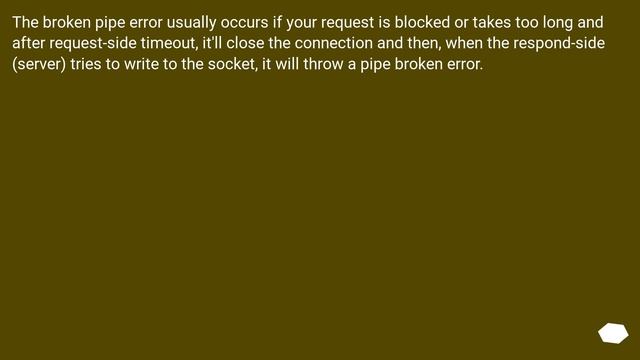 How to prevent errno 32 broken pipe? смотреть онлайн
