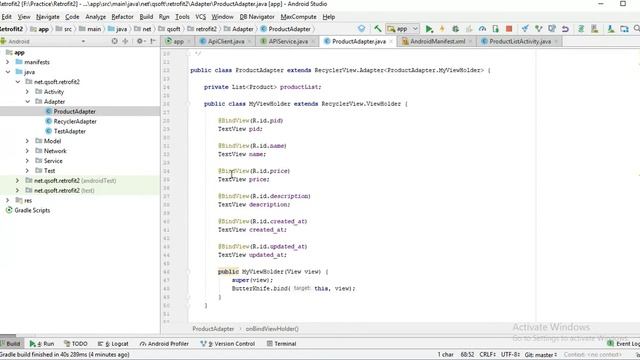 Android Retrofit 2 Tutorial | Fetch Json Data in RecyclerView and Cardview смотреть онлайн