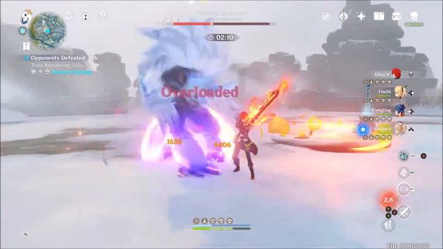 Genshin Impact Diluc vs Frostarm Lawachurl смотреть онлайн