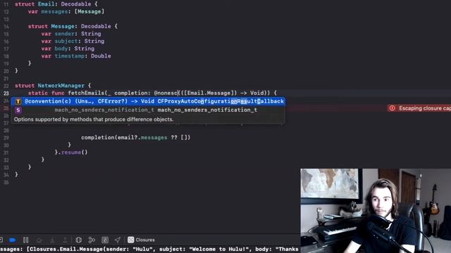 ESCAPING WHAT?! | DEMYSTIFYING @ESCAPING AND @NONESCAPING CLOSURES смотреть онлайн