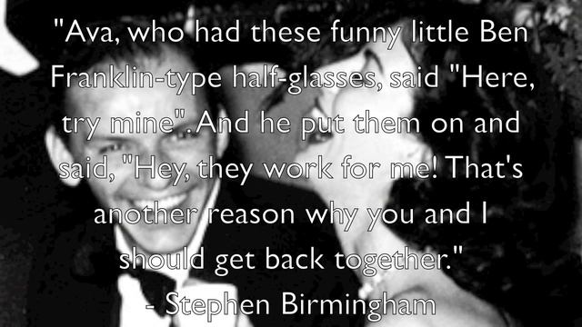 Ava Gardner and Frank Sinatra смотреть онлайн