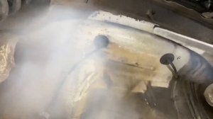 Очистка сухим льдом днища ретро автомобиля Porsche 911 | Криобластинг