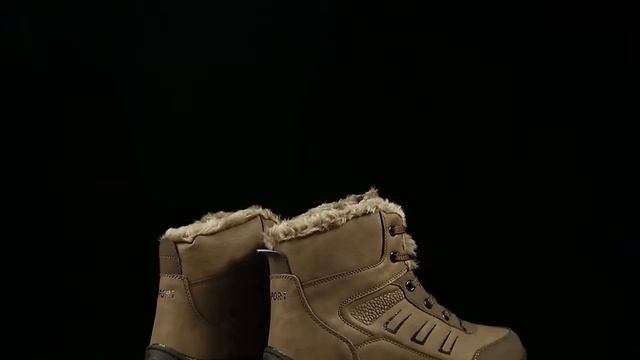 Зимние ботинки, большой размер, кожа, мех, не скользящая подошва. смотреть онлайн
