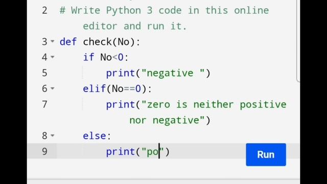 Program to Check given no is positive or negative | Function in python | python series смотреть онлайн
