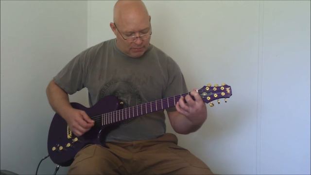 Bresett handmade electric guitars demo. Purple custom. смотреть онлайн