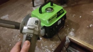 бензиновый генератор двухтактный сибртех бс-950 тянет болгарку 650ват без проблем