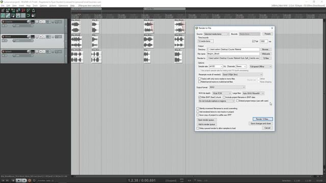 How To - Reaper Batch Exporting смотреть онлайн