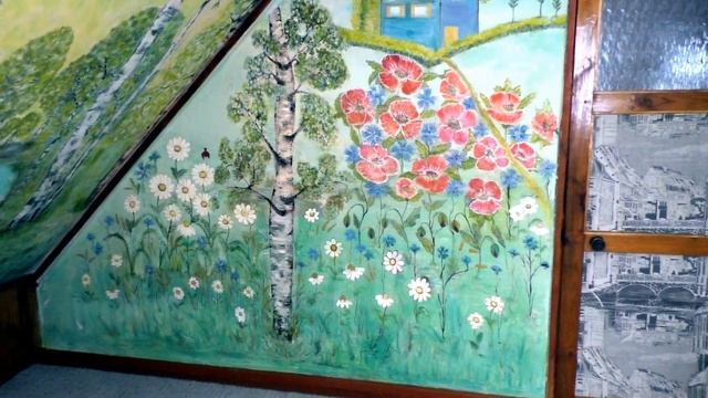 Разрисовка стен детской комнаты. смотреть онлайн