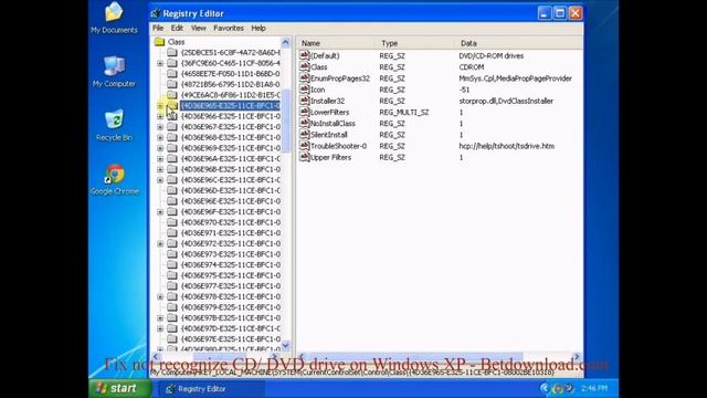 Fix not recognize CD / DVD drive on WinXP - Betdownload.com смотреть онлайн