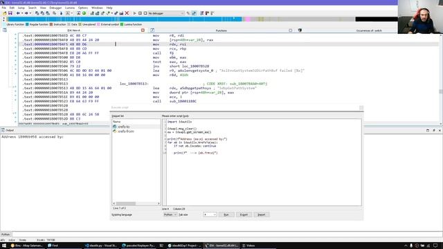 IDAPython: Working with cross references (x-refs) смотреть онлайн