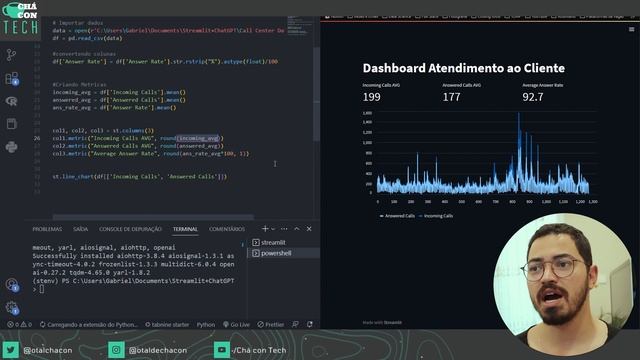 Crie dashboards incríveis usando PYTHON, STREAMLIT e CHATGPT смотреть онлайн