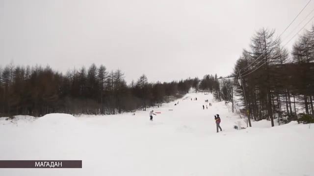 Спортивный праздник в честь День снега провели в Магадане смотреть онлайн