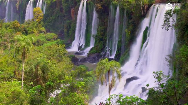 Relaxing Tropical Waterfalls. Nature White Noise. Sounds Of Nature 10 Hours.