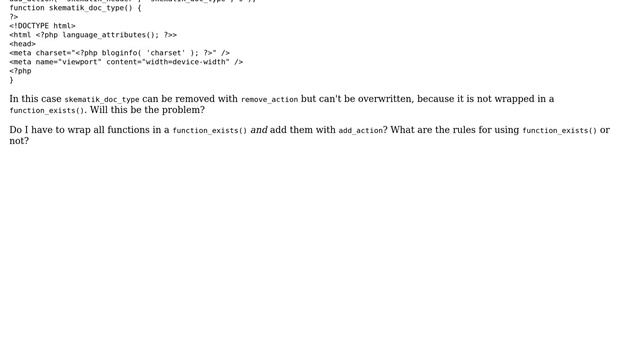 Wordpress: Should I use function_exists() and/or add_action() in theme development? смотреть онлайн