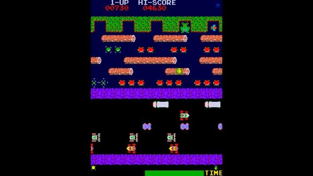 Frogger (1981, Arcade) - 1st Level