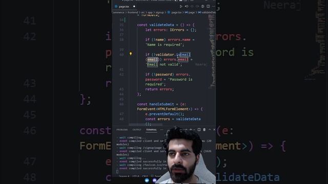 Basic form Validation in react.js смотреть онлайн