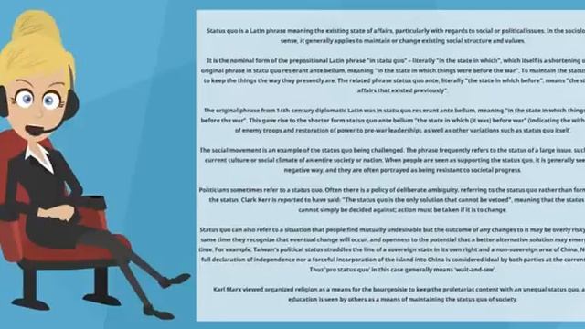 What Is STATUS QUO? What Does STATUS QUO Mean? STATUS QUO Meaning, Definition & Explanation