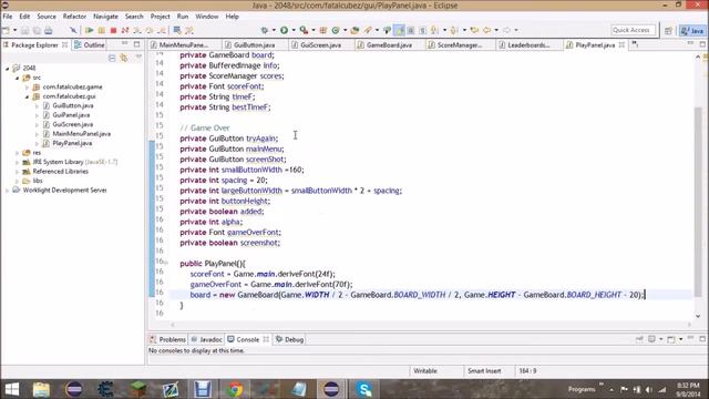Java 2048 Gui Tutorial #8 Play Panel (1/2) смотреть онлайн